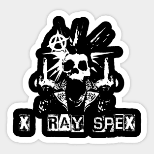 spex skeleton punk Sticker